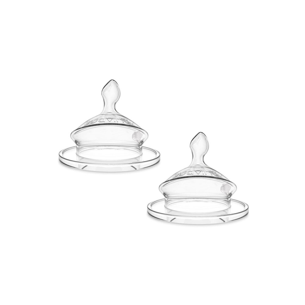 SET DE 2 TETINAS FISIOLÓGICA SX PRO SILICONA FLUJO LENTO (S) +0 MESES SUAVINEX