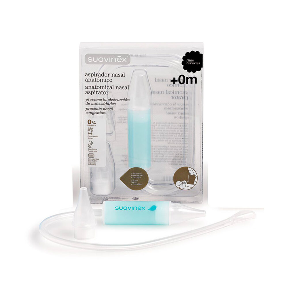 ASPIRADOR NASAL ANATÓMICO +0 MESES MANUAL SUAVINEX