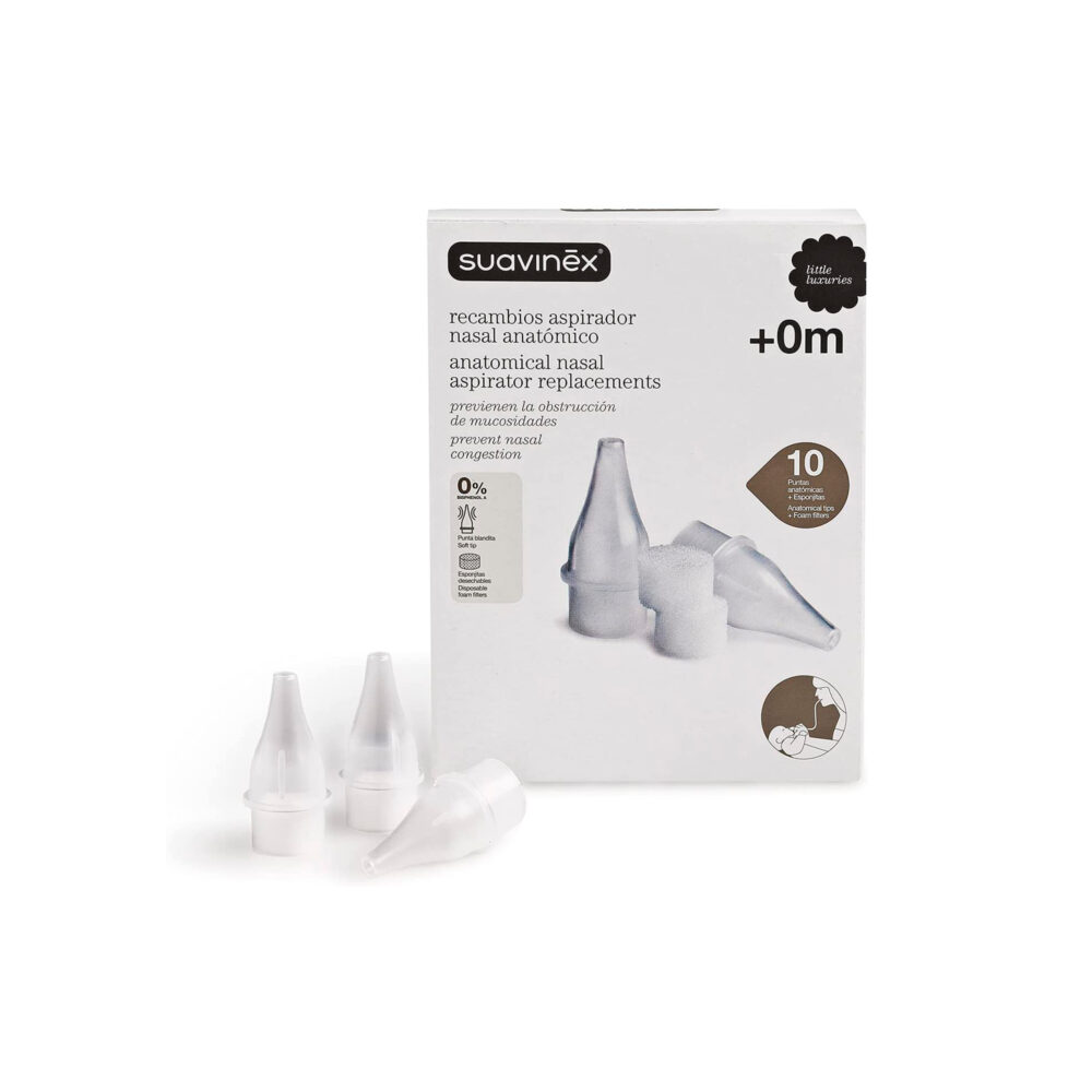RECAMBIOS ASPIRADOR NASAL ANATÓMICO 10 UNIDADES SUAVINEX