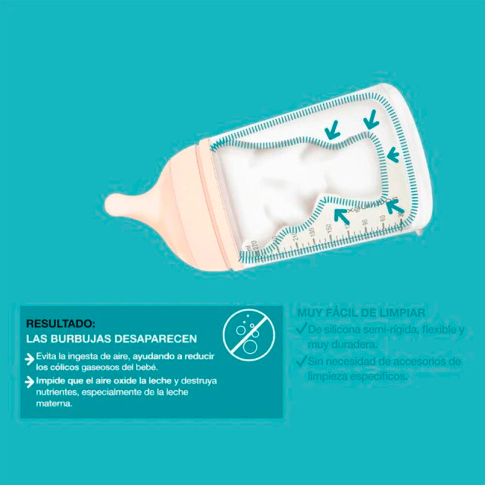 BIBERÓN ANTICÓLICO ZERØ.ZERØ™ FLUJO LENTO DE 180 ML SUAVINEX