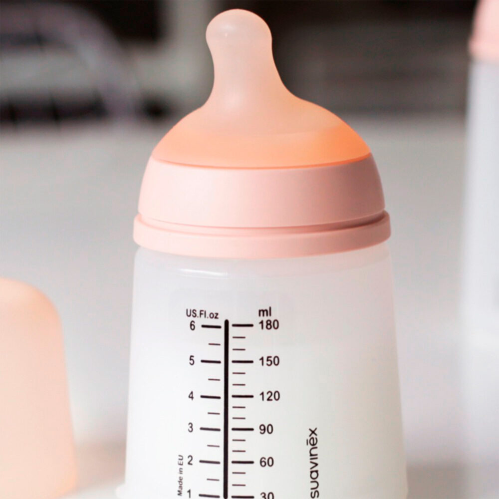 BIBERÓN ANTICÓLICO ZERØ.ZERØ™ FLUJO LENTO DE 180 ML SUAVINEX