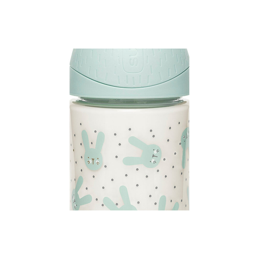 BIBERÓN PREMIUM CON TETINA REDONDA DE 270 ML COLOR VERDE SUAVINEX