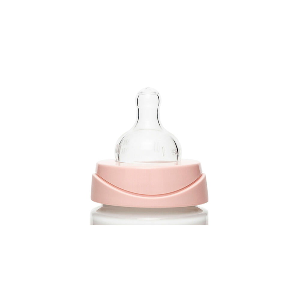BIBERÓN PREMIUM CON TETINA REDONDA DE 270 ML - 9 ONZAS COLOR ROSADO SUAVINEX