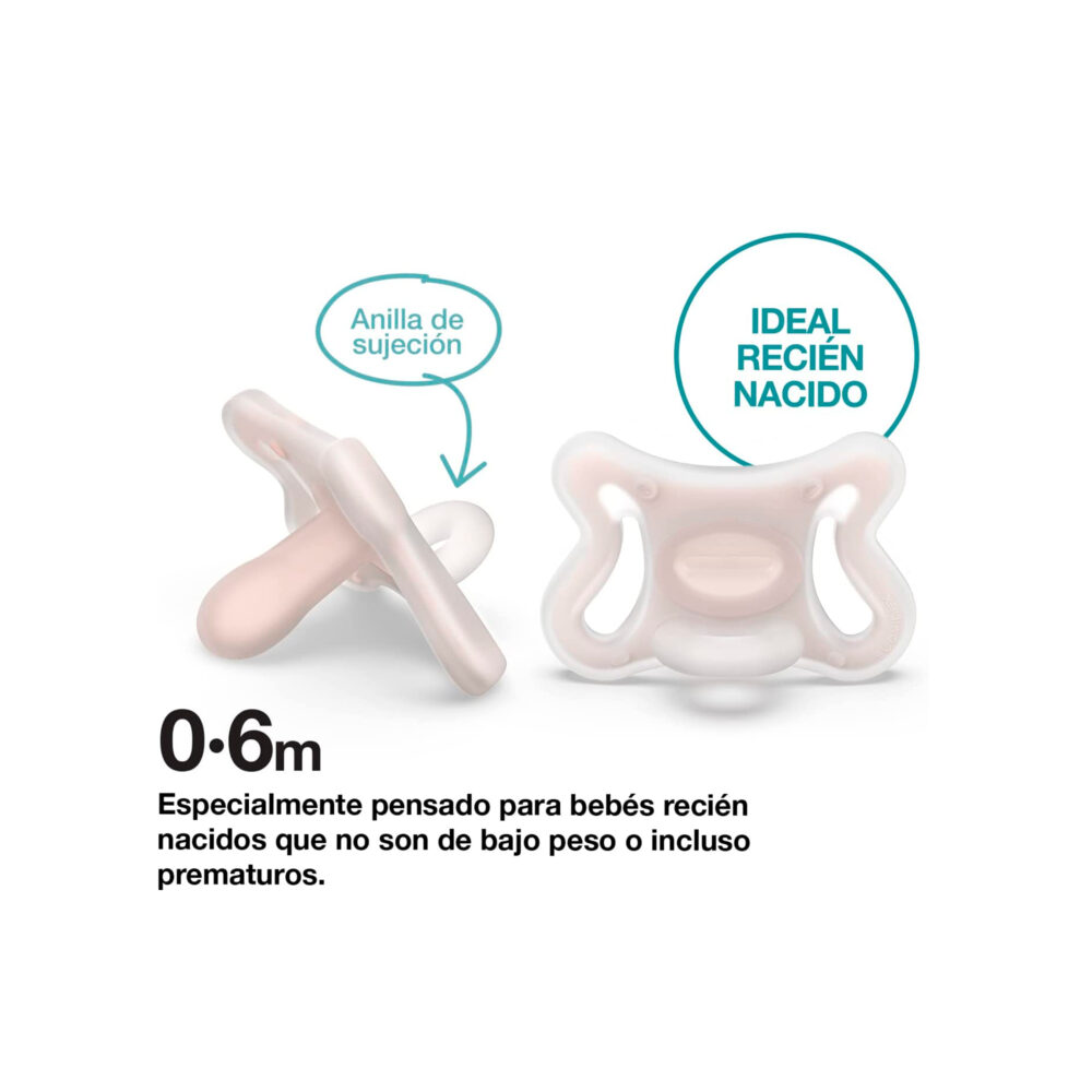 CHUPÓN CON TETINA FISIOLÓGICA SX PRO DE SILICONA 0 - 6 MESES SUAVINEX