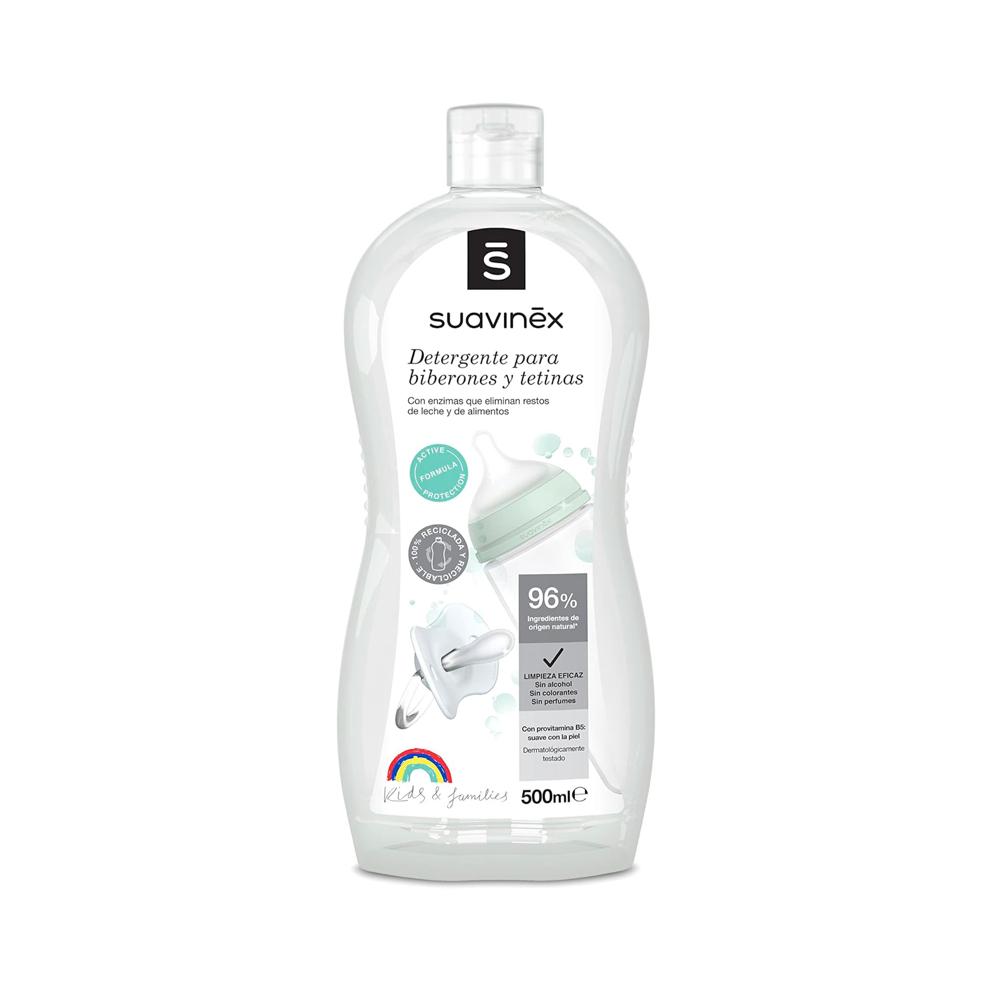 LIMPIADOR DE BIBERONES Y ACCESORIOS CON EXTRACTO DE QUINUA DE 1 LITRO SALVY NATURAL
