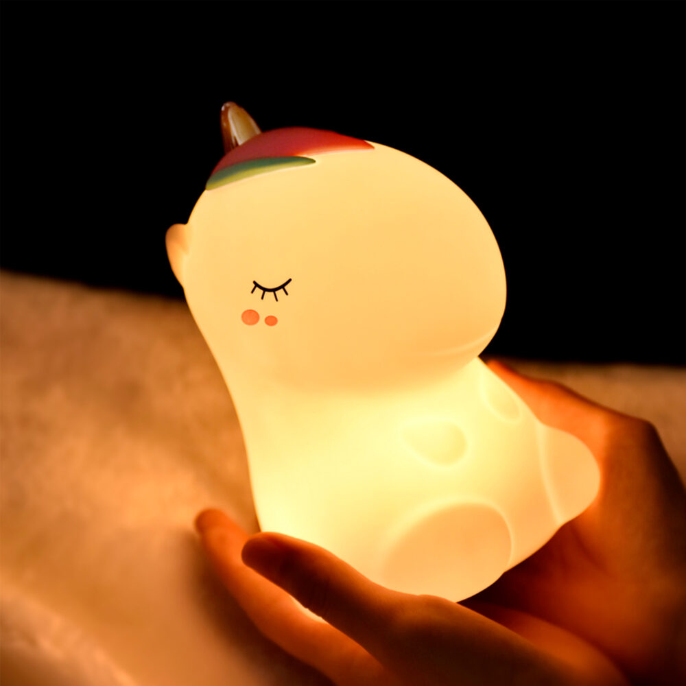 LÁMPARA LED UNICORNIO COLOR BLANCO IMAGEN CASA
