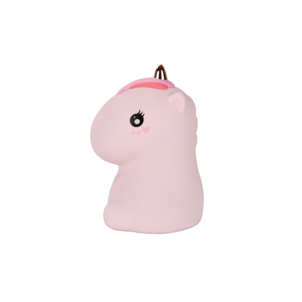 LÁMPARA LED UNICORNIO COLOR ROSADO IMAGEN CASA
