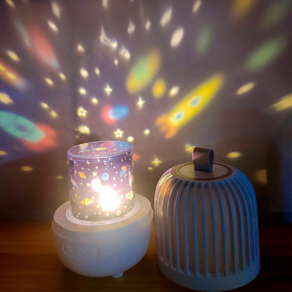 LÁMPARA LED PROYECTOR COLOR BLANCO IMAGEN CASA