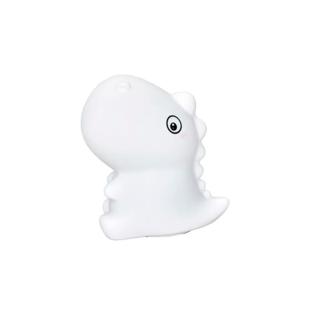 LÁMPARA LED DE SILICONA FORMA DE DINOSAURIO COLOR BLANCO IMAGEN CASA