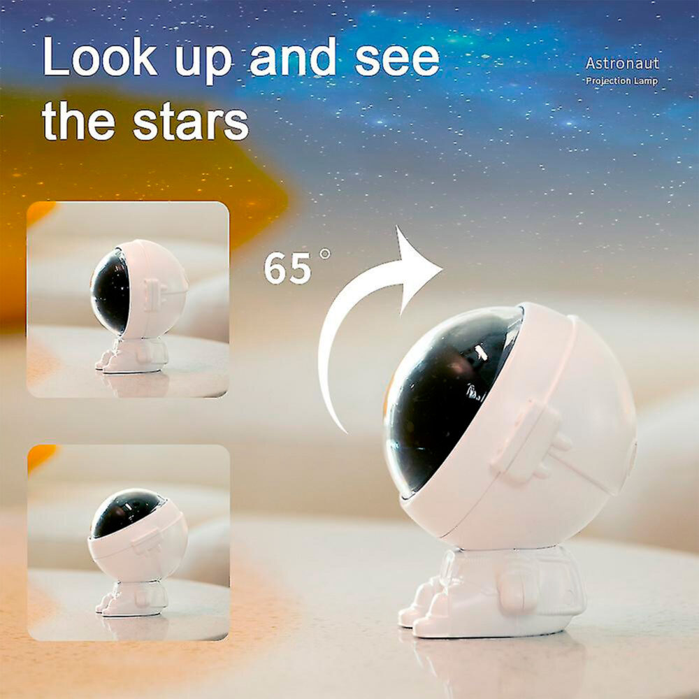 LÁMPARA LED PROYECTOR ASTRONAUTA IMAGEN CASA