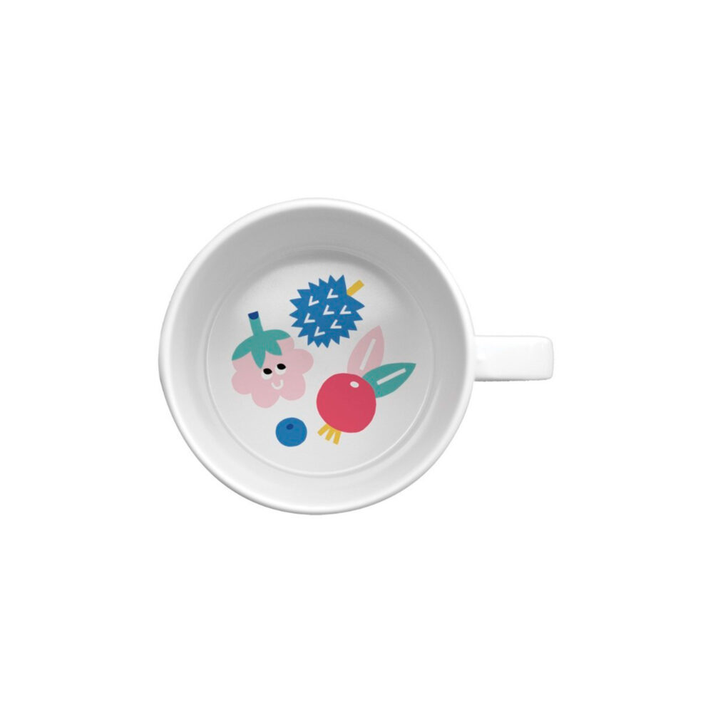TAZA PEQUEÑA DE MELAMINA COLECCIÓN TUTTI FRUTTI ROSADO PETIT JOUR