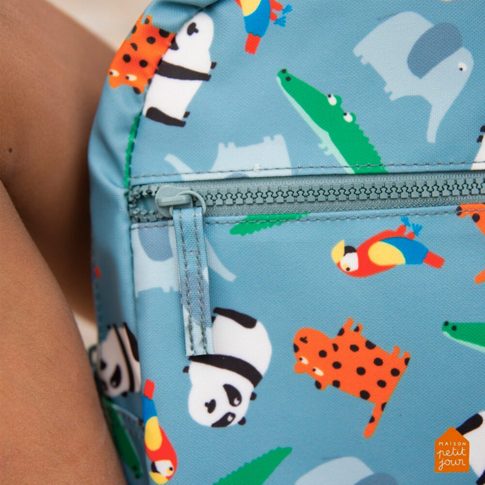 MOCHILA PARA NIÑOS MATERIAL POLIÉSTER 100% RECICLADO LE ZOO PETIT JOUR