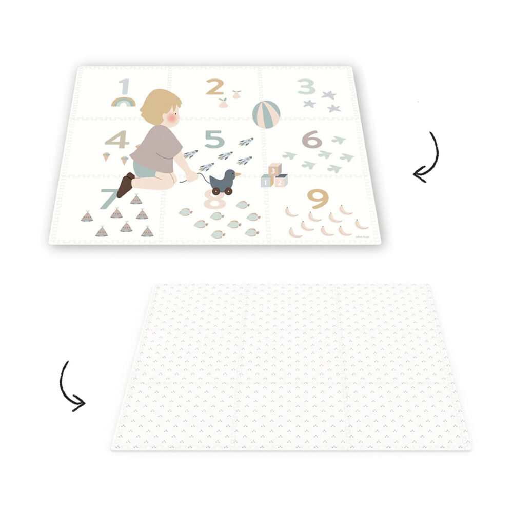ALFOMBRA PLAY MAT REVERSIBLE JUEGO DE NÚMEROS / PUNTOS 180 X 180 CM PLAY & GO