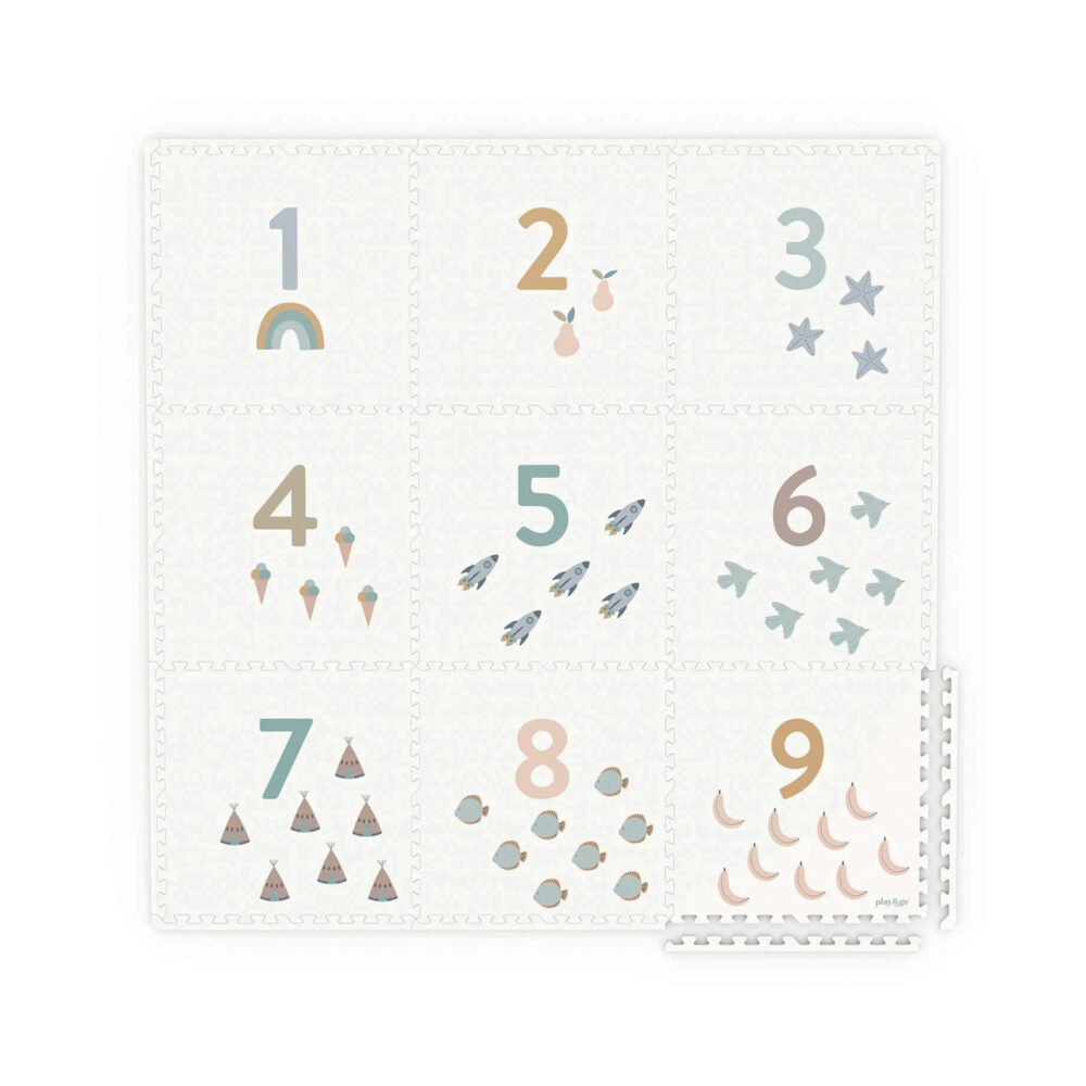 ALFOMBRA PLAY MAT REVERSIBLE JUEGO DE NÚMEROS / PUNTOS 180 X 180 CM PLAY & GO