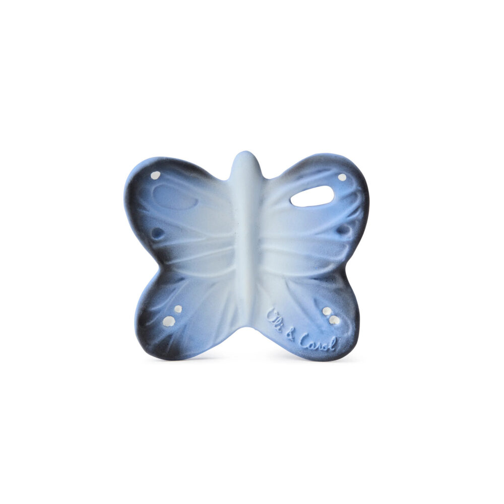 MORDEDOR DE CAUCHO 100% NATURAL BLUES THE BUTTERFLY OLI & CAROL