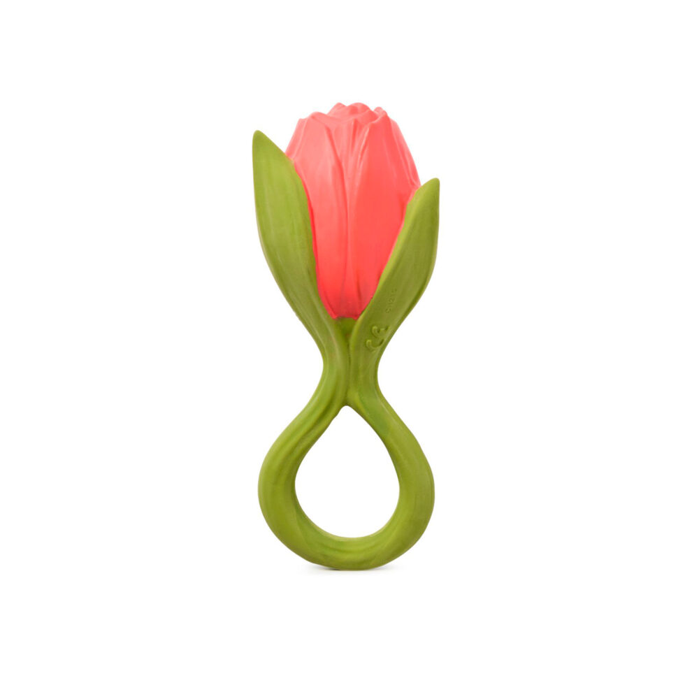MORDEDOR DE CAUCHO 100% NATURAL THEO THE TULIP OLI & CAROL