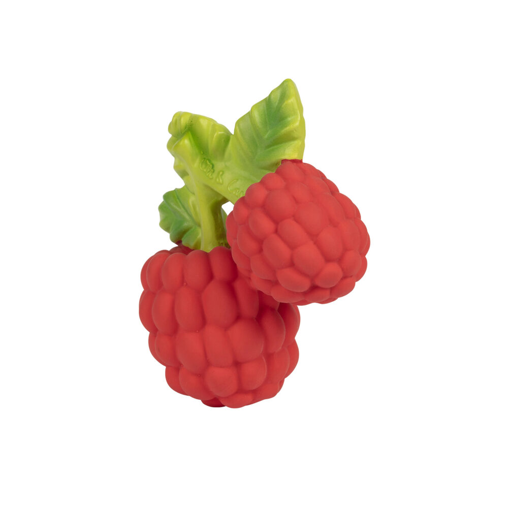 MORDEDOR DE CAUCHO 100% NATURAL VALERY THE RASPBERRY OLI & CAROL