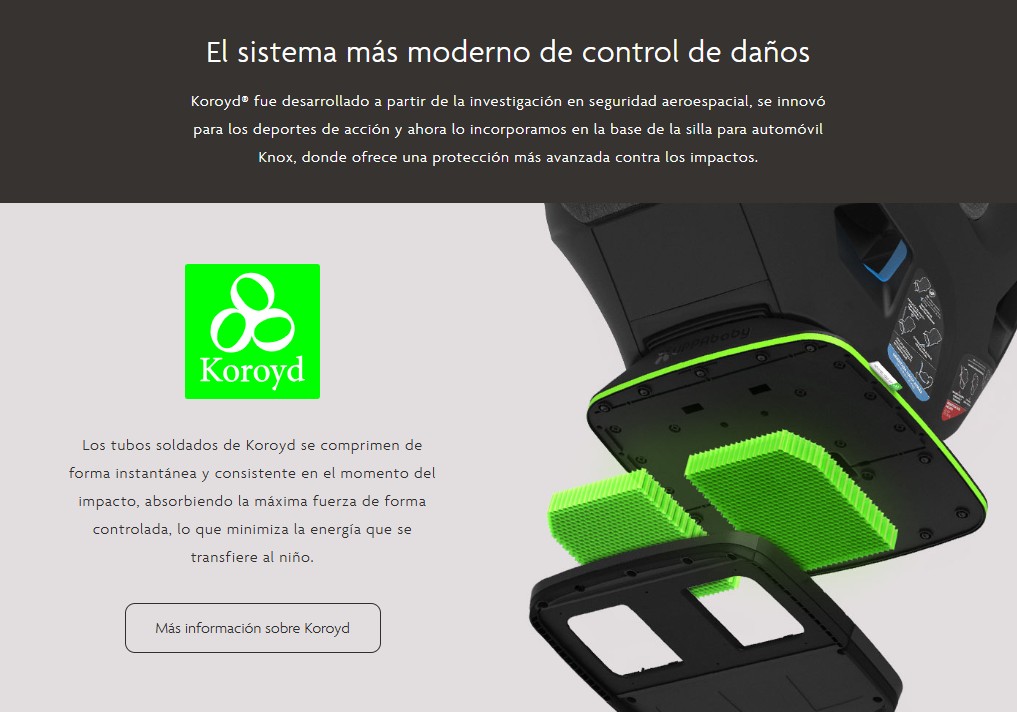 ASIENTO DE AUTO MODELO KNOX USO DE 1 A 6 AÑOS UPPABABY