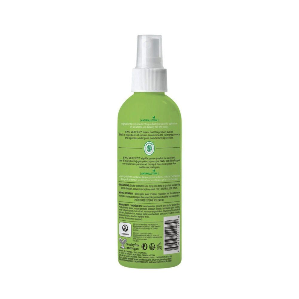SPRAY PARA PEINAR NATURAL SANDIA Y COCO DE 240 ML ATTITUDE
