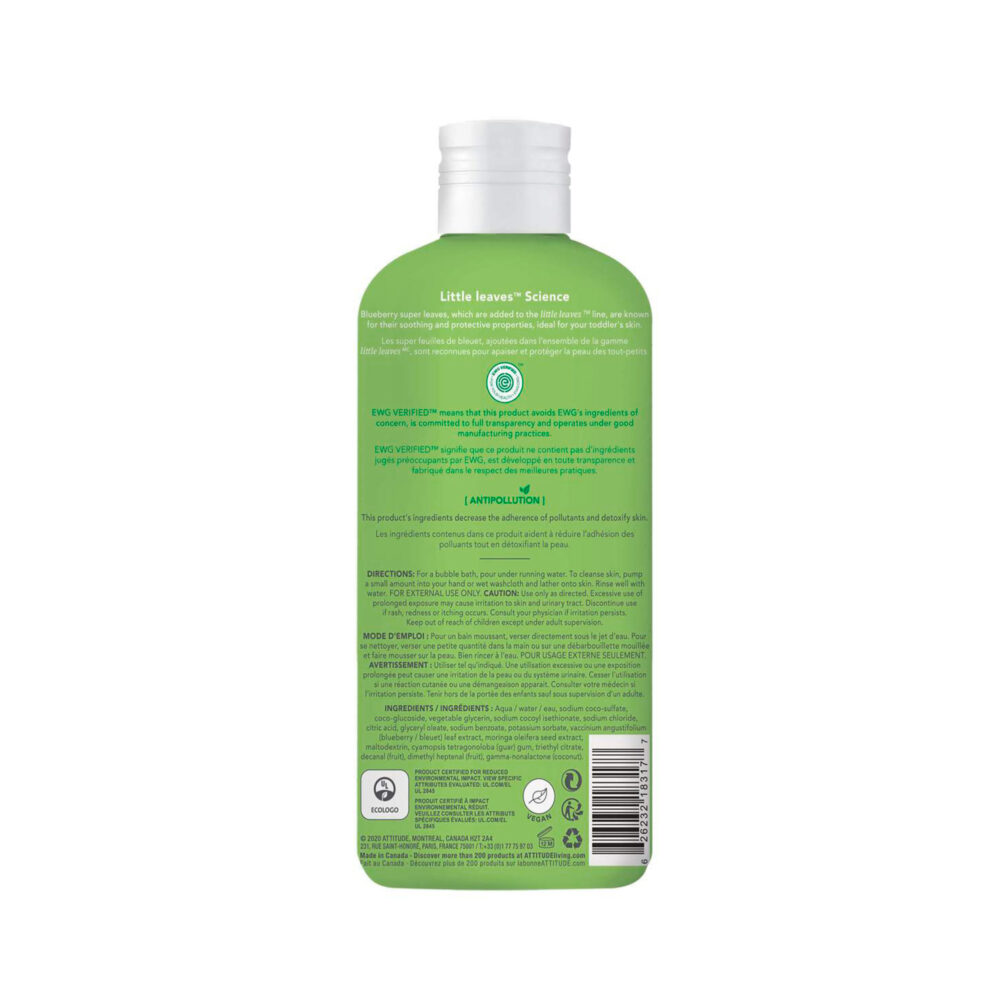 BURBUJAS DE BAÑO NATURAL SANDIA Y COCO DE 473 ML ATTITUDE