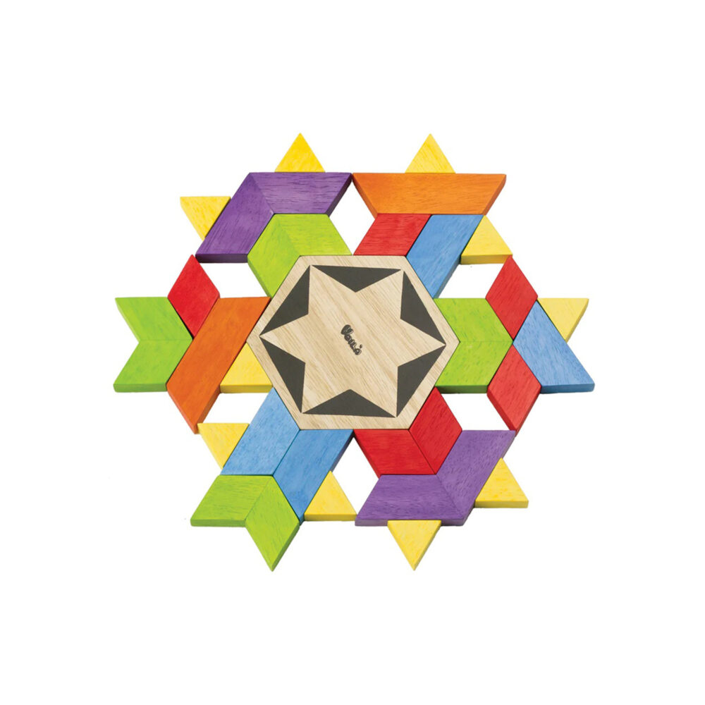 KALEIDO FUN DE MADERA JUEGO DE CREATIVIDAD VOILA