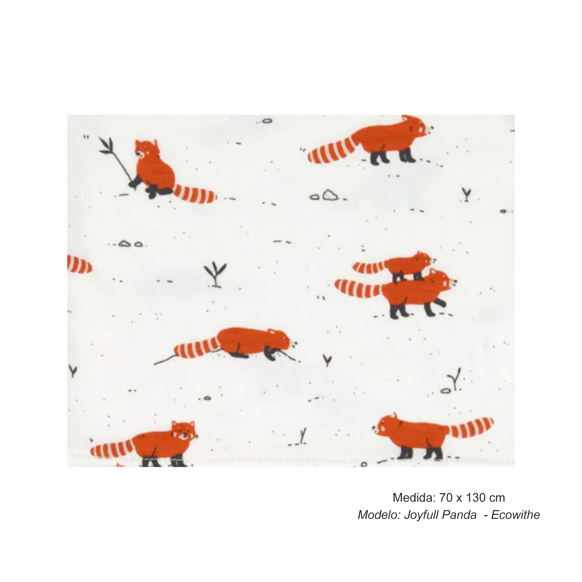 SACO DE DORMIR DE VERANO CON ESTAMPADO FLORAL 90 CM COLECCIÓN SOUS MON BAOBAB
