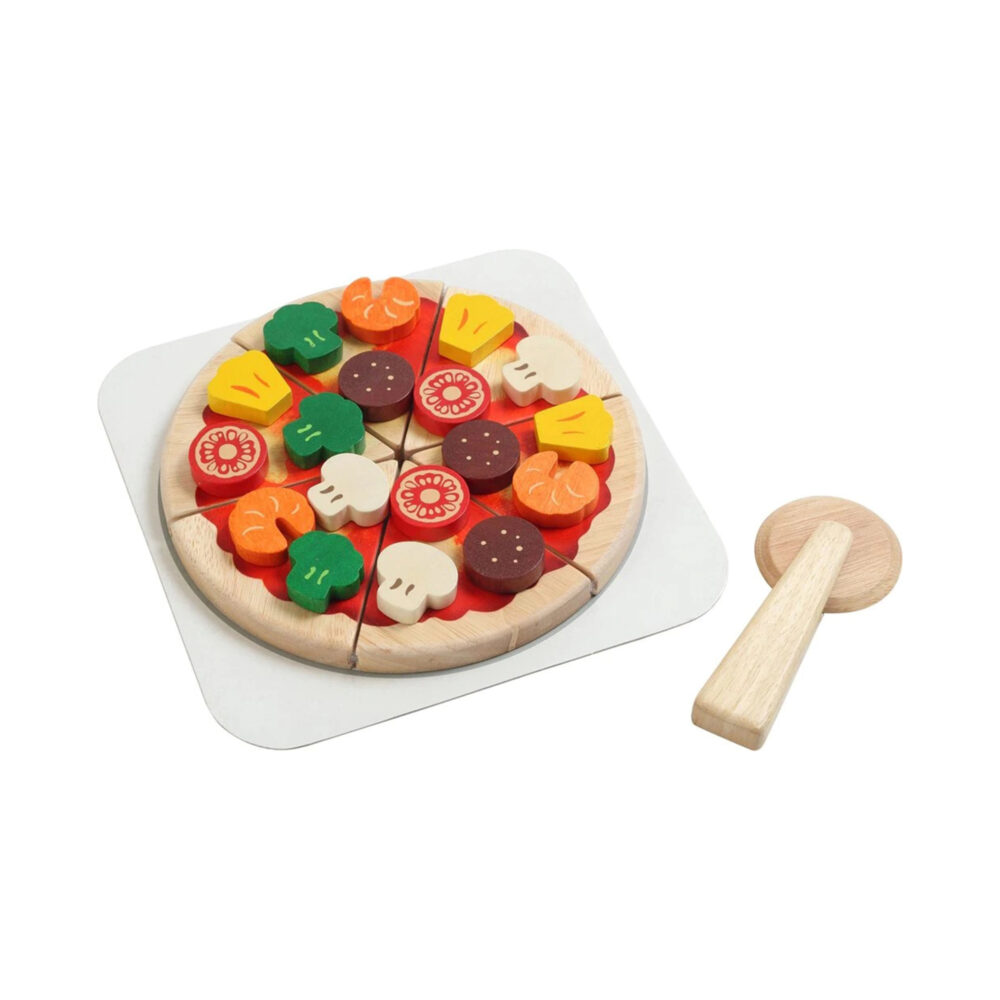 JUEGO DE PIZZA YUMMI 6 PEDAZOS DE MADERA VOILA