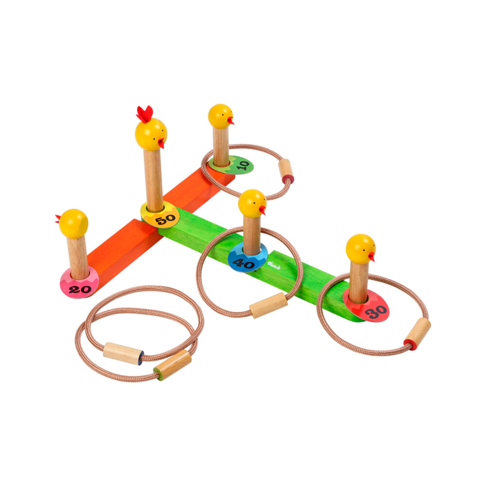 JUEGO DE TIRAR EL ANILLO DE MADERA VOILA