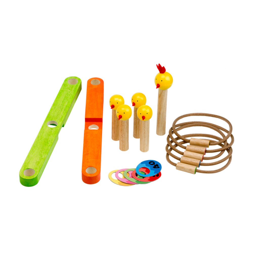 JUEGO DE TIRAR EL ANILLO DE MADERA VOILA