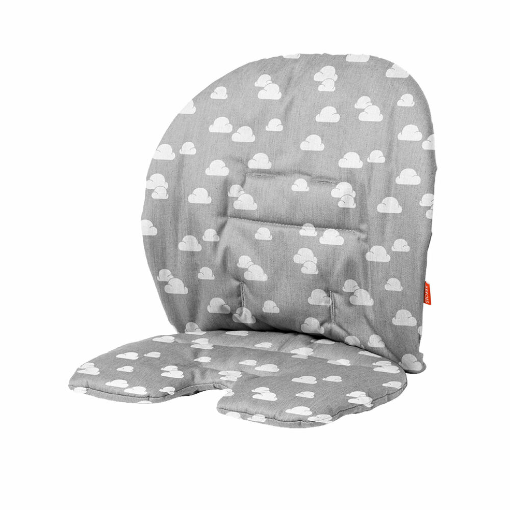 COJÍN PARA SILLA STOKKE MODELO STEPS - GRIS NUBES