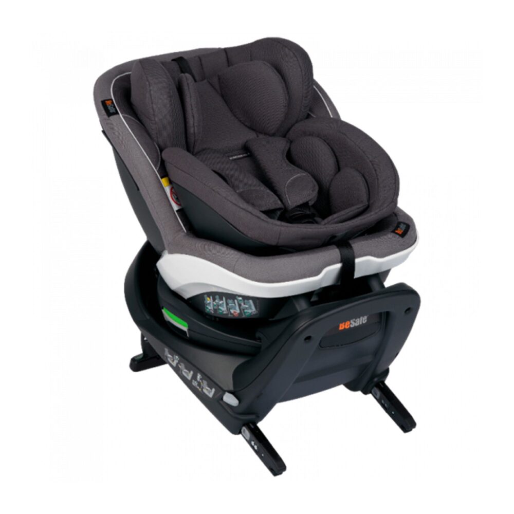 SILLA DE AUTO GIRATORIO 360° DE 0 MESES A 4 AÑOS MODELO IZI TURN B I-SIZE BESAFE - IZI TURN B I SIZE METALLIC MELANGE