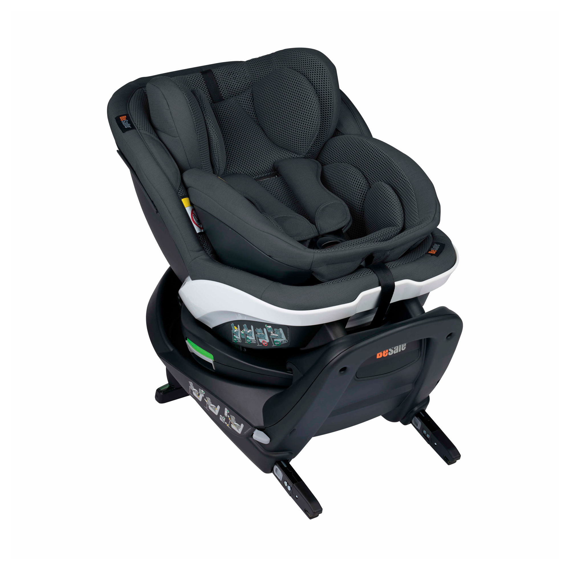 SILLA DE AUTO GIRATORIO 360° DE 0 MESES A 4 AÑOS MODELO IZI TURN B I-SIZE BESAFE