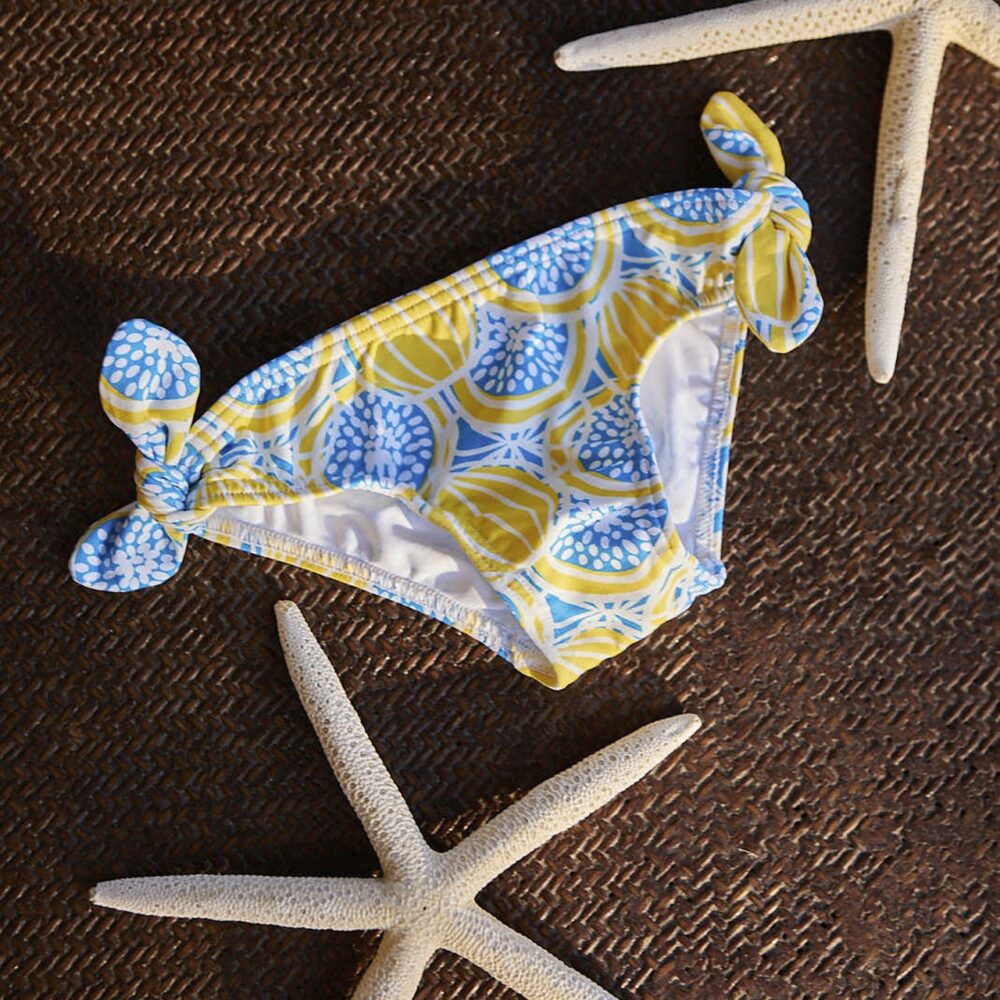 CULETÍN DE BAÑO DE NIÑA BEBÉ FRUITS YELLOW DE 12 A 18 MESES TINYTEO