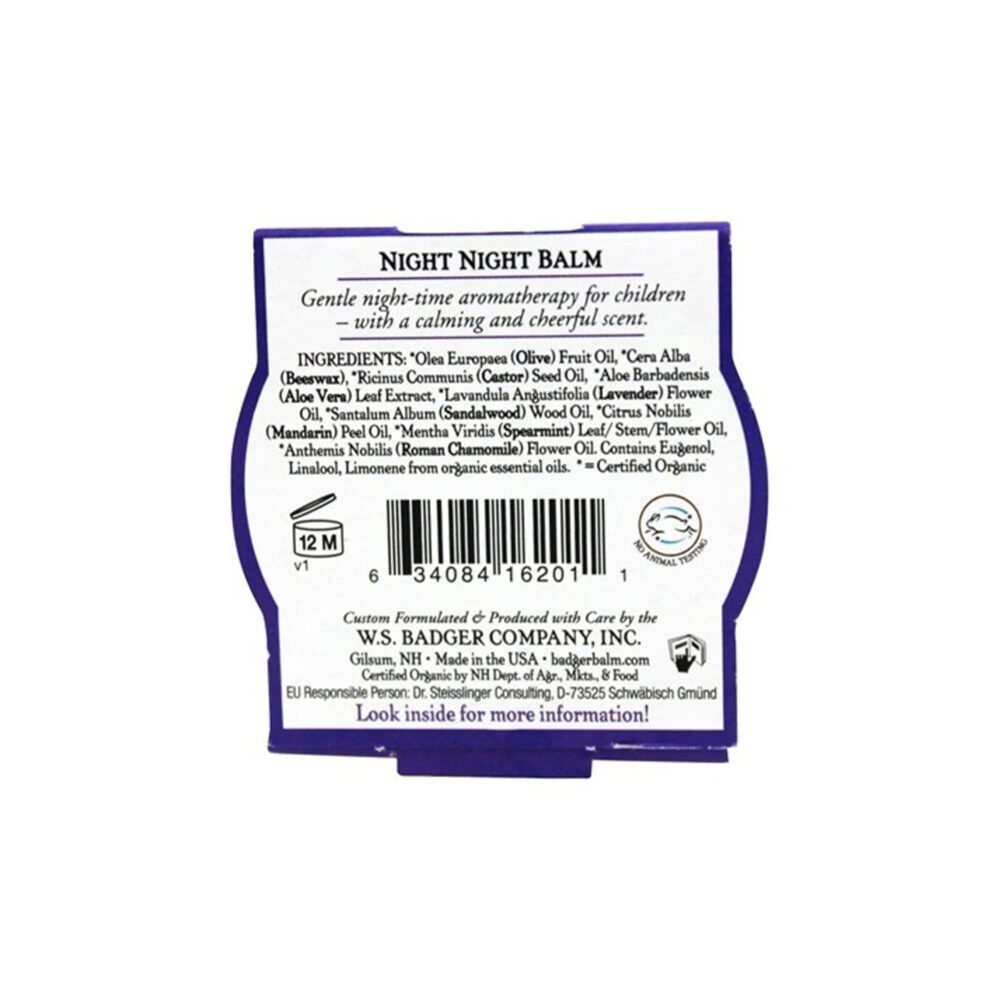 BÁLSAMO ORGÁNICO DE NOCHE DULCES SUEÑOS BADGER