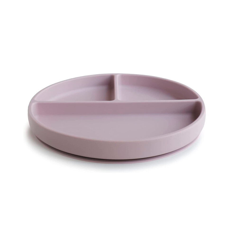 PLATO DE SILICONA CON DIVISIONES Y VENTOSA MUSHIE