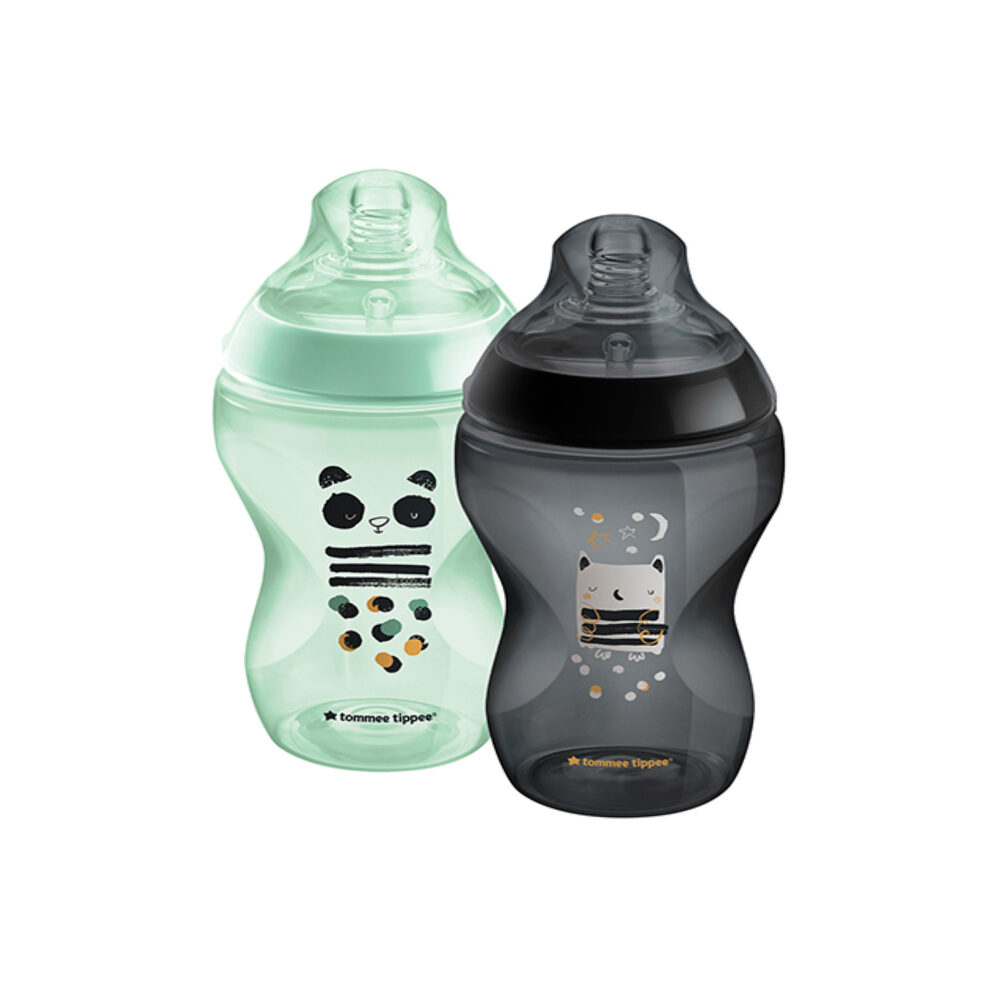 SET DE 2 BIBERONES ANTICÓLICOS DE 9 ONZAS CLOSER TO NATURE TOMMEE TIPPEE