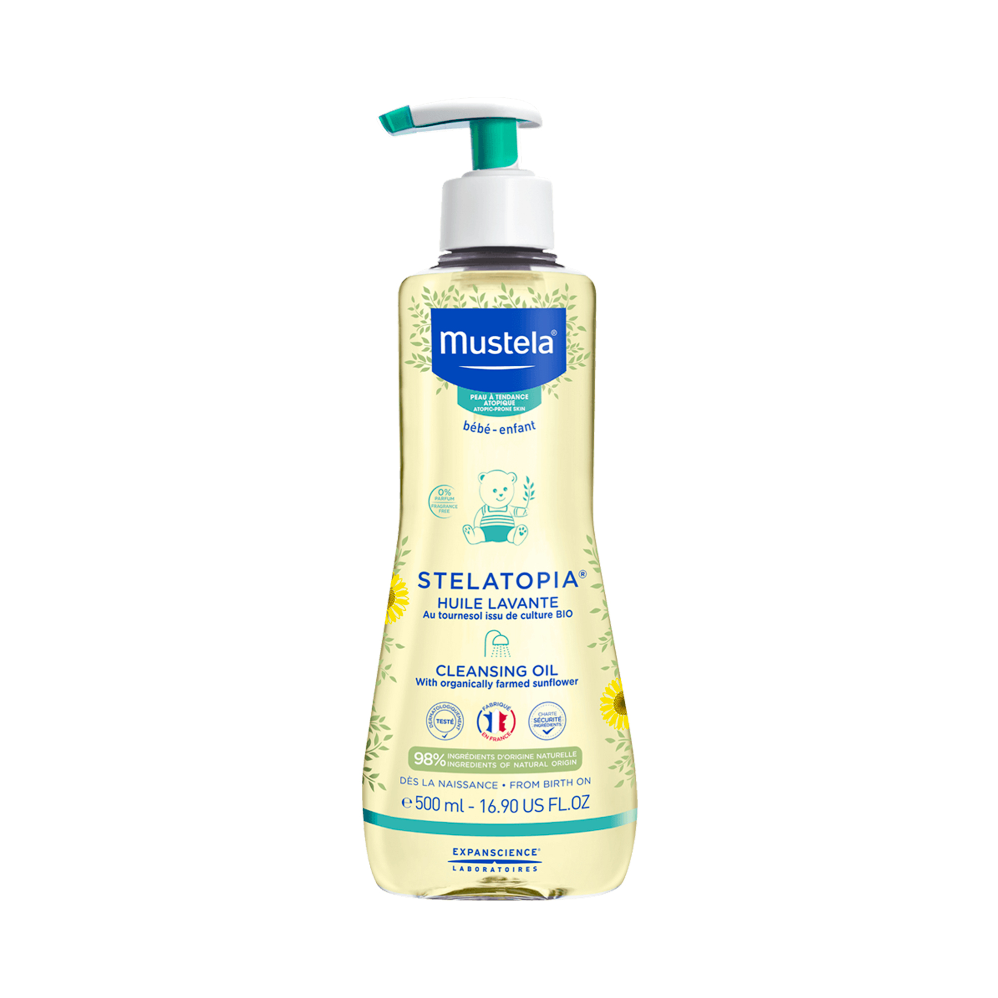 SHAMPOO SUAVE PARA BEBÉ DE 500 ML MUSTELA