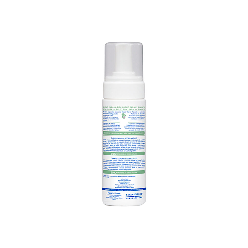 SHAMPOO ESPUMOSO SIN PERFUME PARA RECIÉN NACIDOS DE 150 ML MUSTELA