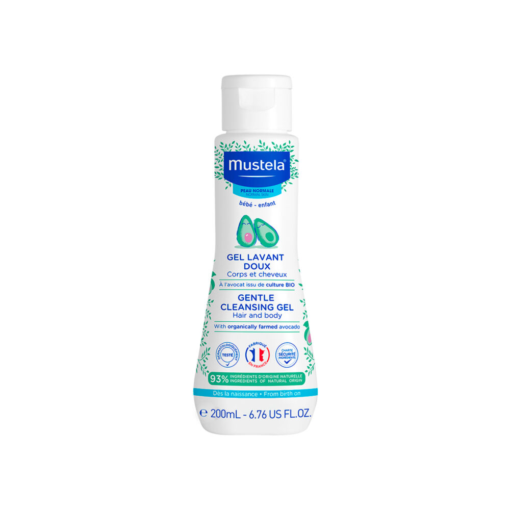 GEL DE BAÑO PARA BEBÉ CABELLO Y CUERPO DE 200 ML MUSTELA