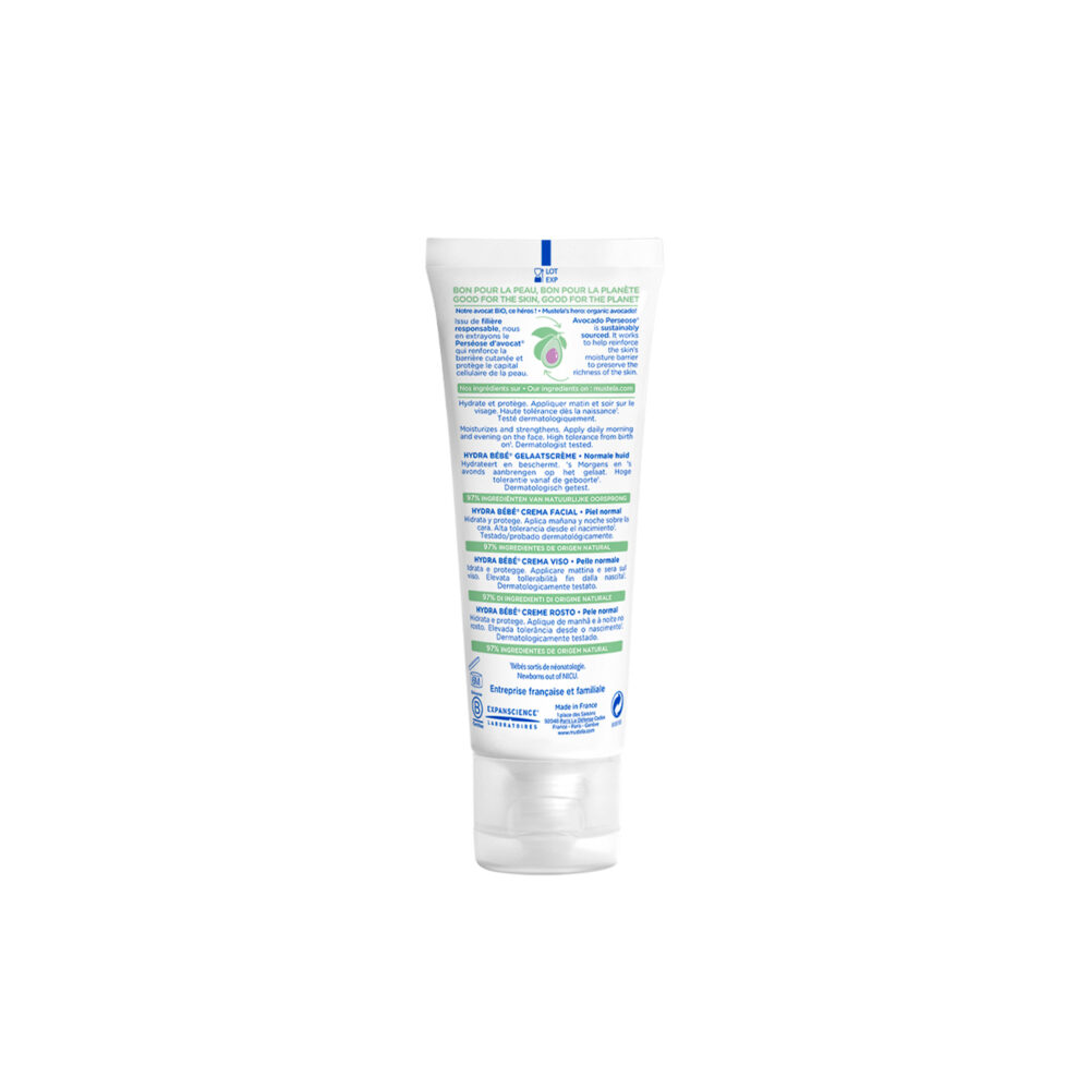 CREMA FACIAL HYDRABEBE PARA BEBÉ DE 40 ML MUSTELA