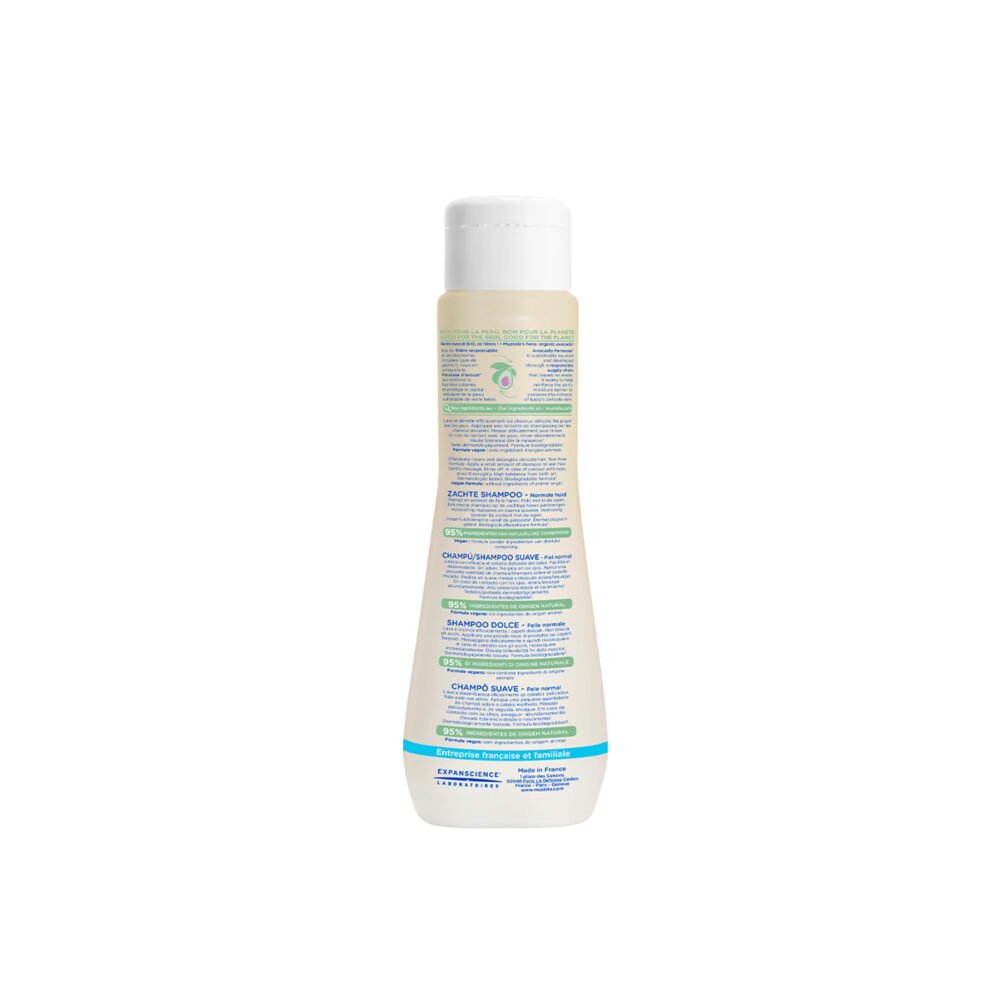 SHAMPOO SUAVE CON ACEITE DE PALTA Y EXTRACTO DE MANZANILLA 200 ML MUSTELA
