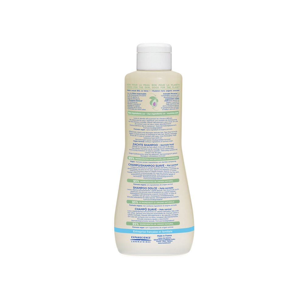 SHAMPOO SUAVE PARA BEBÉ DE 500 ML MUSTELA