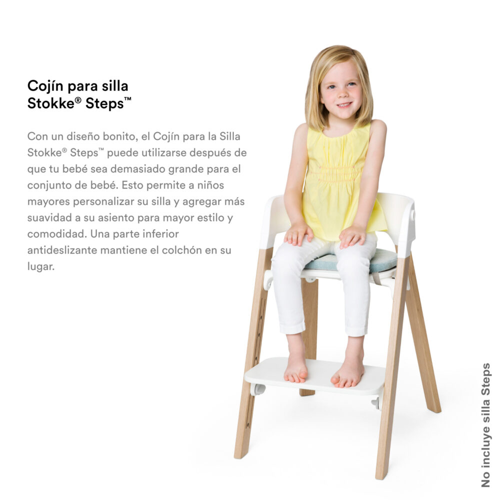 COJÍN ACOLCHADO PARA SILLA STOKKE MODELO STEPS