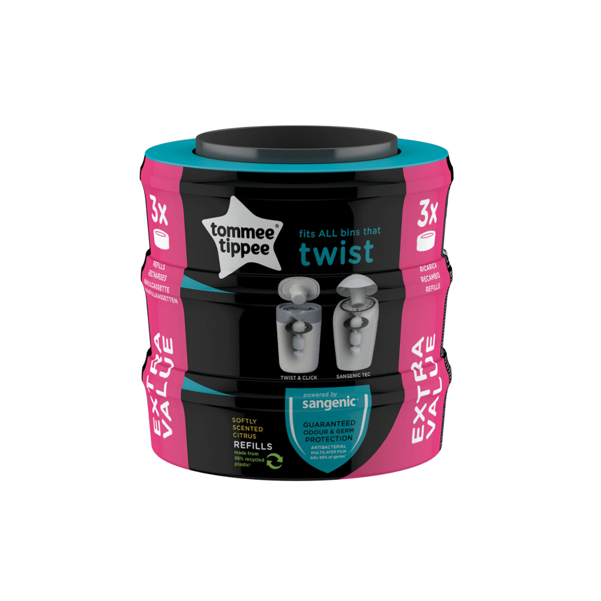 SISTEMA PARA DESECHAR PAÑALES TWIST & CLICK TOMMEE TIPPEE