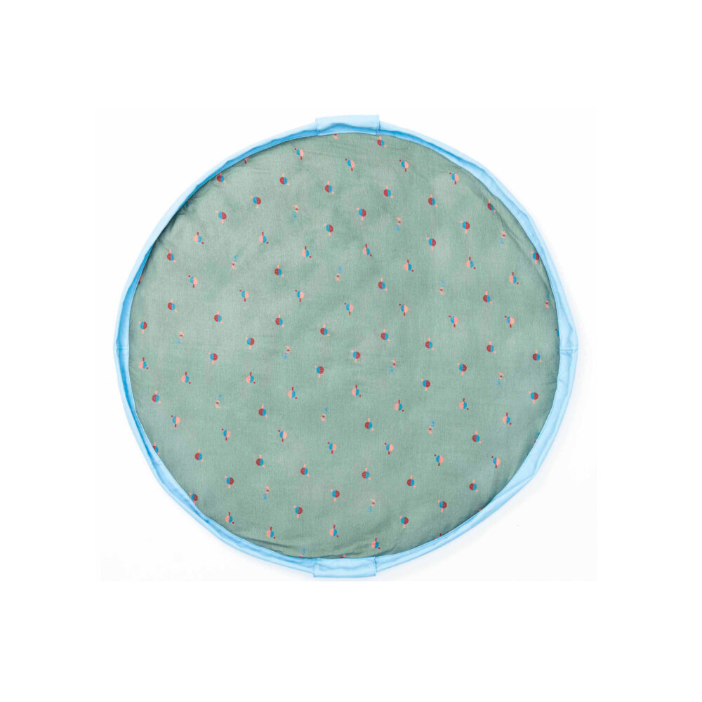 BOLSO Y ALFOMBRA ACOLCHADO PARA JUGUETES ALGODÓN JERSEY DE 1.20 CM PLAY & GO - PING PONG BEBE