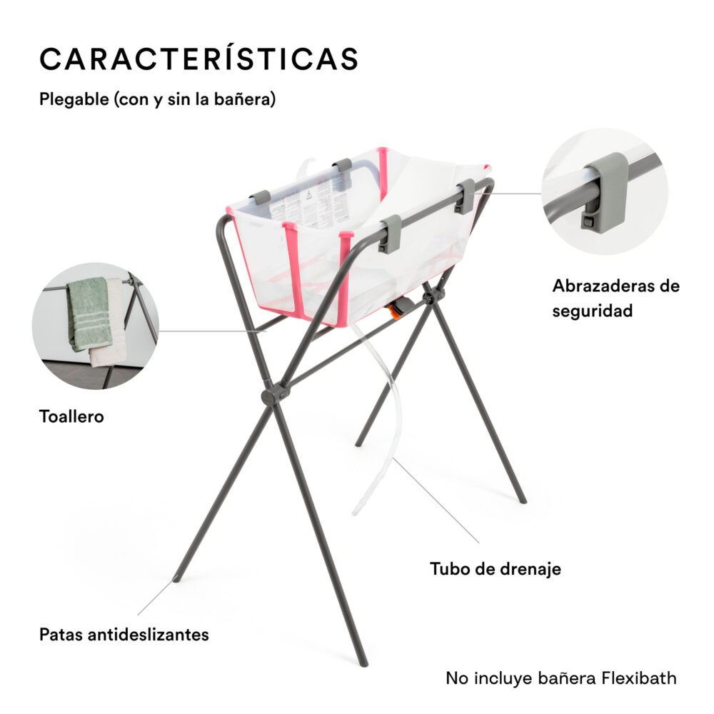 SOPORTE PARA BAÑERA PLEGABLE FLEXIBATH STOKKE