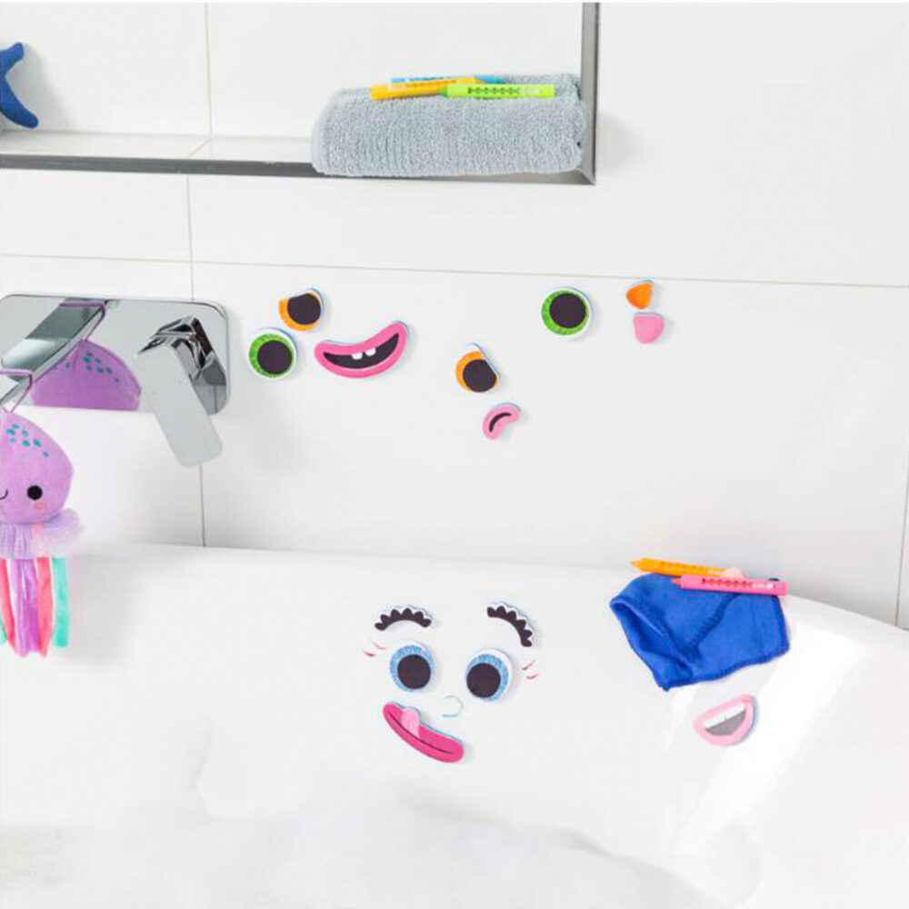 CAJA DE 5 CRAYOLAS DE BAÑO DE COLORES BATH FACES TIGER TRIBE