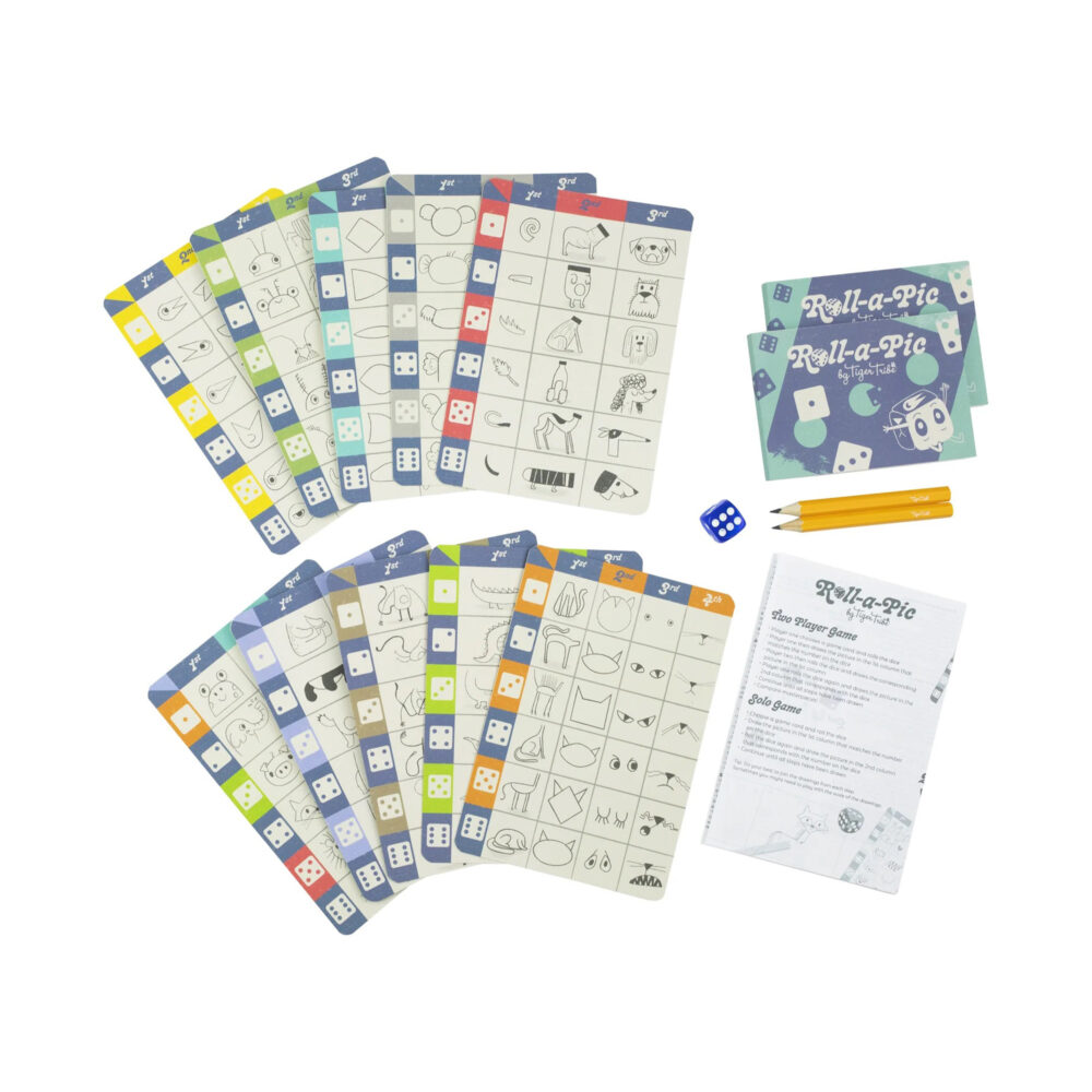 JUEGO DE CARTAS ROLL A PIC ANIMALES TIGER TRIBE