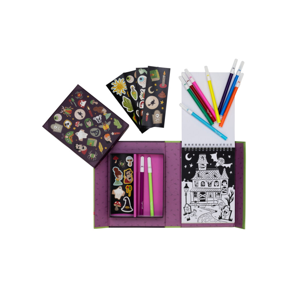 SET PARA COLOREAR DE COLORES SPOOKY TIGER TRIBE
