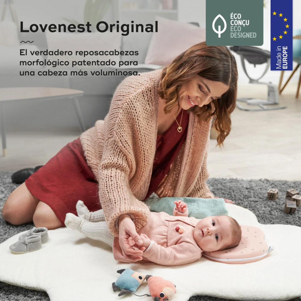 COJÍN ERGONÓMICO PARA BEBÉ LOVENEST FRESH SMOKEY BABYMOOV